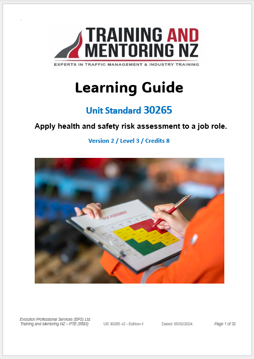 30265 - Apply Health and Safety Risk Assessment to a Job Role