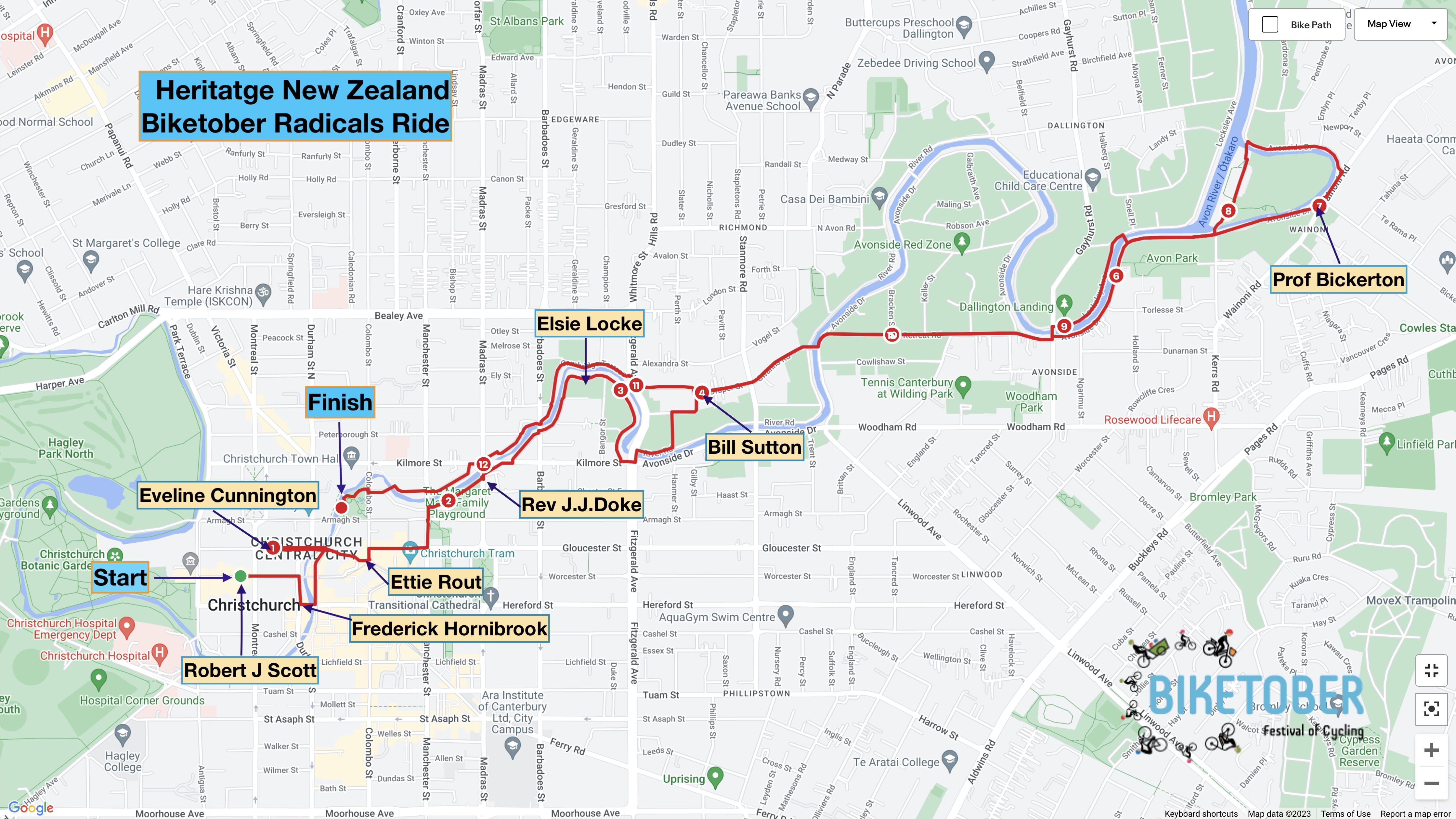 CHRISTCHURCH RADICALS BIKE TOUR