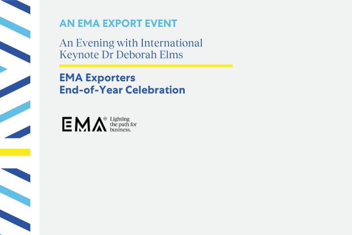 EMA Export End-of-Year Event: An evening with International Keynote Dr Deborah Elms